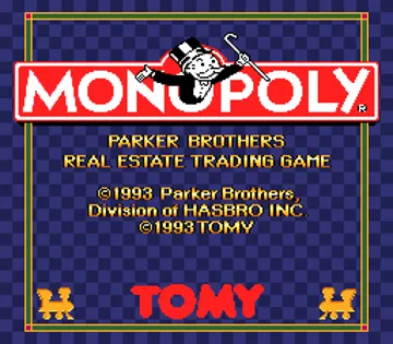 Monopoly (Japan) screen shot title